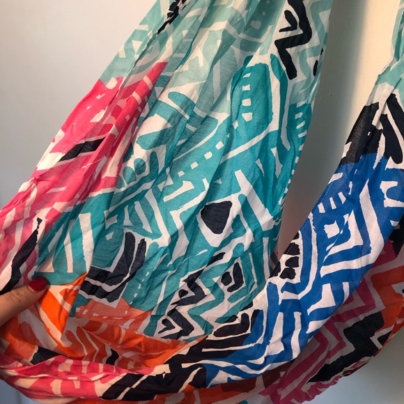 🔥SALE🔥J Crew Tribal Infinity Scarf Multi Colored - Picture 4 of 4